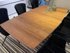 Draenert Esstische|Esstisch Adler 1224 Platte Amerikanischer Nussbaum Natur Gewachst Sockel Oval Bronze Mit Auszug Und Rollen