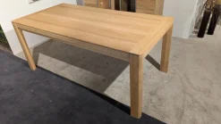 Decker Esstische|Esstisch Amaro Eiche Bianco Massiv Mit Auszug