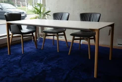 Kristalia Esstische|Esstisch Boiacca Platte Weiß Lackiert Gestell Eiche Hell