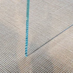 kf furniture Esstische|Esstisch Contur Eiche Astig Gebürstet Geräuchert Und Weiß Geölt Mit Glaswangen Optiwhite Mit Auszug