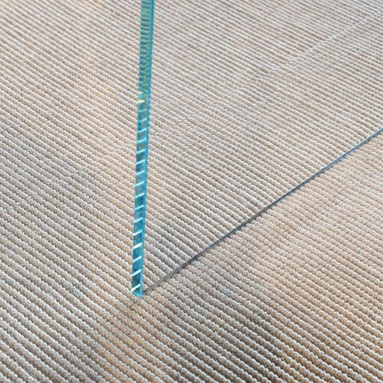 kf furniture Esstische|Esstisch Contur Eiche Astig Gebürstet Geräuchert Und Weiß Geölt Mit Glaswangen Optiwhite Mit Auszug