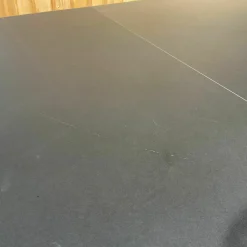 Hay Esstische|Esstisch Copenhague CPH 30 Platte Linoleum Schwarz Gestell Eiche Schwarz Lackiert Ausziehbar