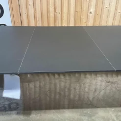 Hay Esstische|Esstisch Copenhague CPH 30 Platte Linoleum Schwarz Gestell Eiche Schwarz Lackiert Ausziehbar