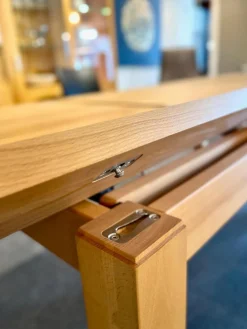 Rodam Essgruppen|Esstisch Dacapo Kernbuche Massiv Natur Geölt Mit Klappeinlage Inklusive Sitzbank