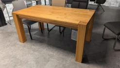 Niehoff Esstische|Esstisch Diego Wildeiche Massiv Geölt Mit Butterfly Kalppeinlage