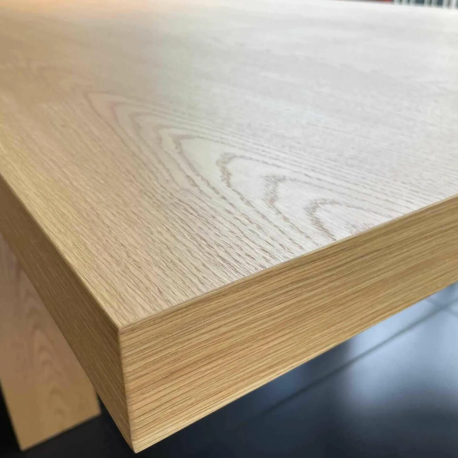 Porro Esstische|Esstisch Echtholz Dickfurnier Minimo Light Eiche Natur