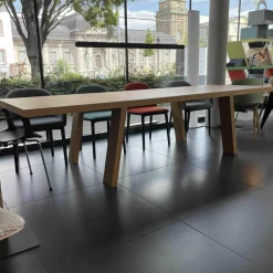 Porro Esstische|Esstisch Echtholz Dickfurnier Minimo Light Eiche Natur