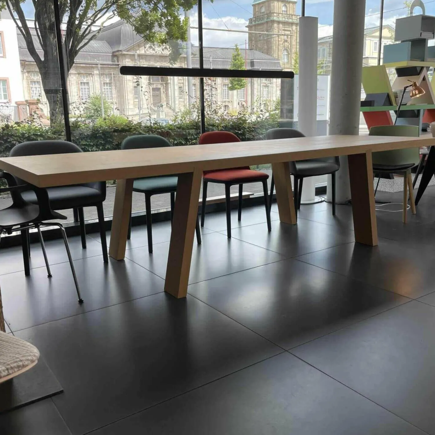 Porro Esstische|Esstisch Echtholz Dickfurnier Minimo Light Eiche Natur