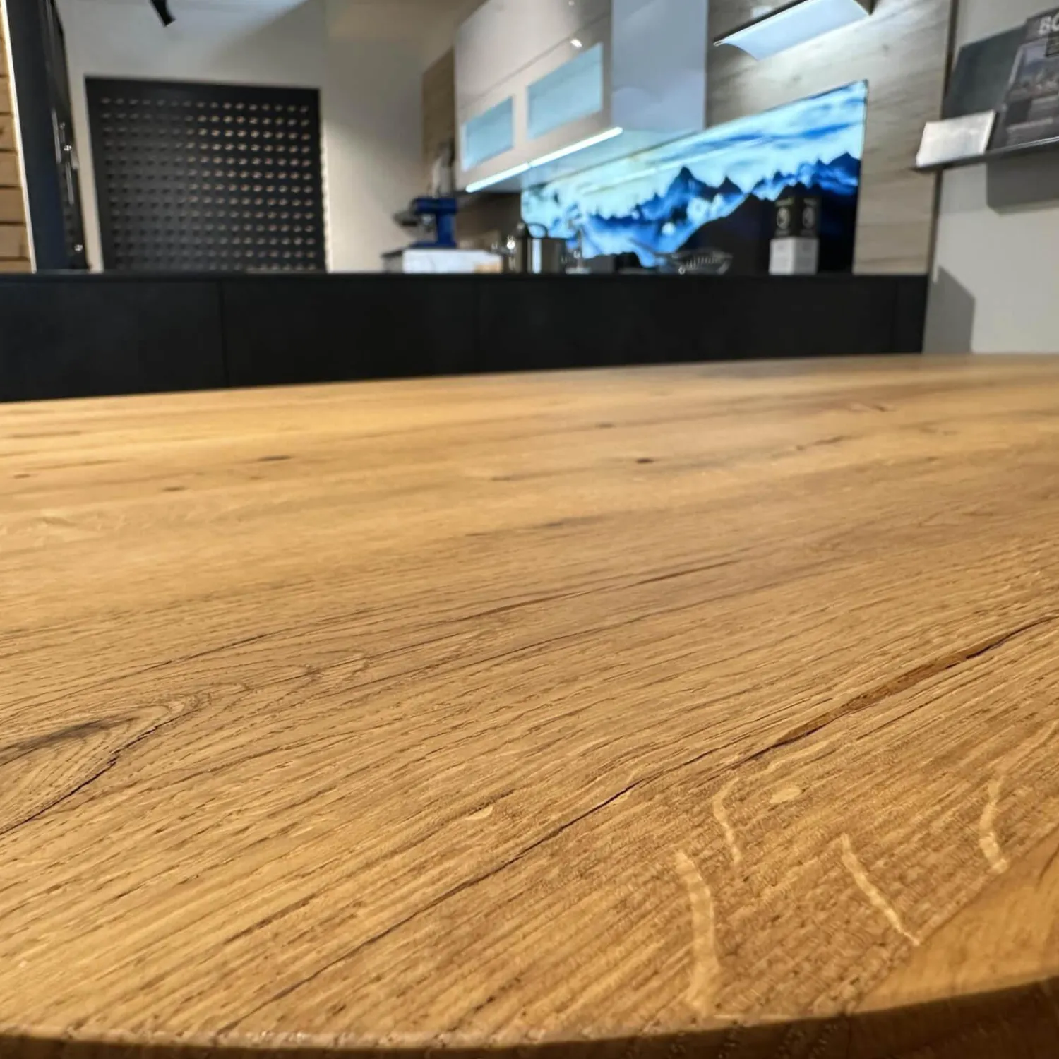 Janua Esstische|Esstisch Eiche Altholz Natur Geölt Gestell Aluminium Eloxiert C33 Bronze