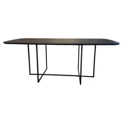 Ethnicraft Esstische|Esstisch Eiche Blackbird Schwarz Mit Abgerundeten Ecken