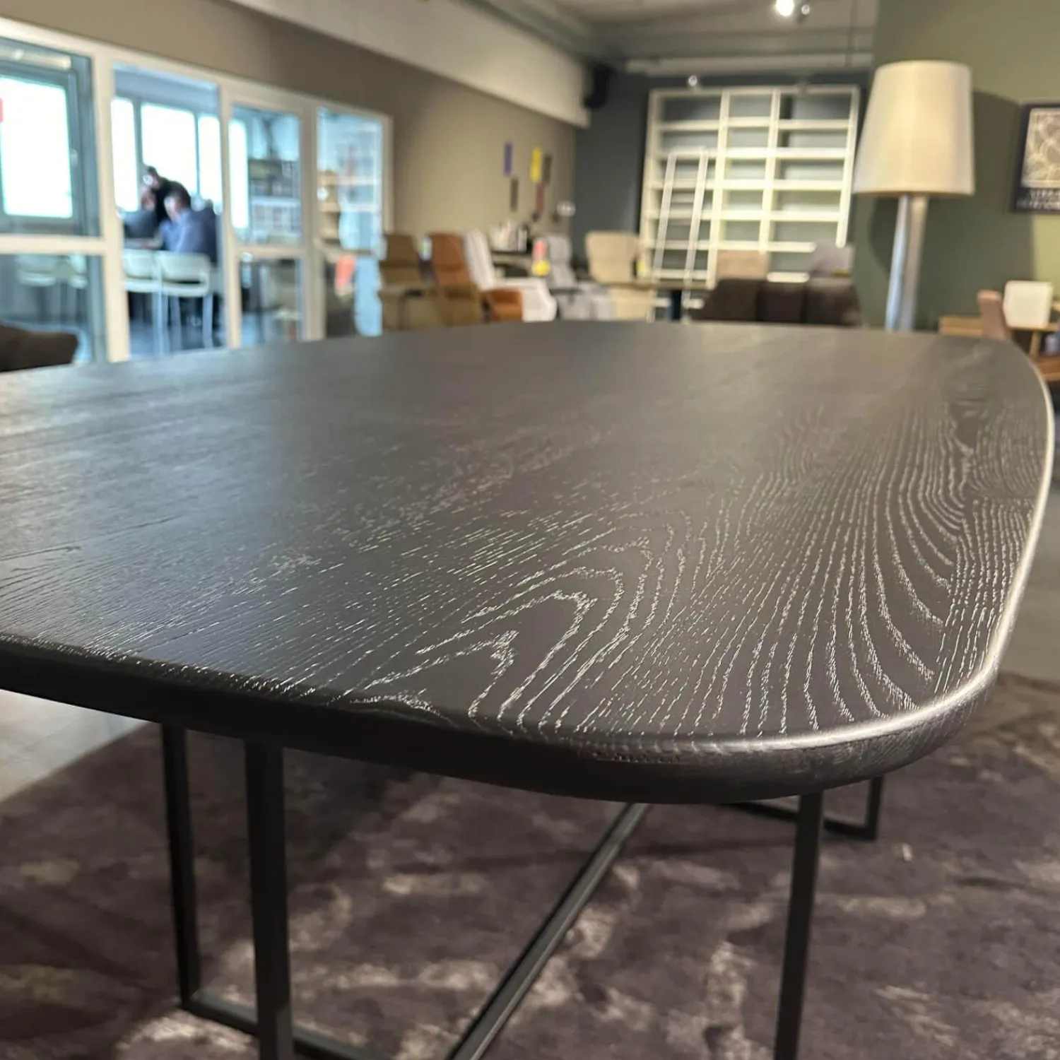 Ethnicraft Esstische|Esstisch Eiche Blackbird Schwarz Mit Abgerundeten Ecken