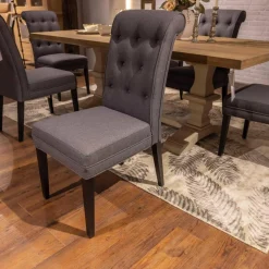 Lee & Lewis Essgruppen|Esstisch GM220 Polsterstuhl Frederik AP B Page Grey 65 Mit 6 Stühlen