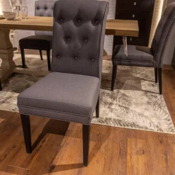 Lee & Lewis Essgruppen|Esstisch GM220 Polsterstuhl Frederik AP B Page Grey 65 Mit 6 Stühlen