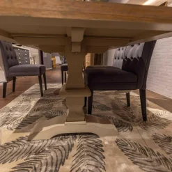 Lee & Lewis Essgruppen|Esstisch GM220 Polsterstuhl Frederik AP B Page Grey 65 Mit 6 Stühlen