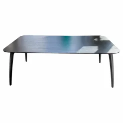 Gubi Esstische|Esstisch Dining Table Platte Esche Schwarz Semi Matt Lackiert