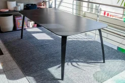 Gubi Esstische|Esstisch Dining Table Platte Esche Schwarz Semi Matt Lackiert