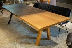 Riva Esstische|Esstisch In punta di piedi Eiche Natur Eiche Dunkel