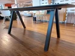 Raum.Freunde Esstische|Esstisch Jari Platte Keramik Ultra Marmoroptik Schwarz Glänzend Gestell Schwarz