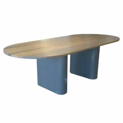 Arco Esstische|Esstisch Kami Oval Platte Eiche Dunkel Geräuchert C39 Geölt Gestell Eichenfurnier Schwarz