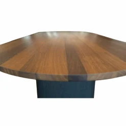 Arco Esstische|Esstisch Kami Oval Platte Eiche Dunkel Geräuchert C39 Geölt Gestell Eichenfurnier Schwarz