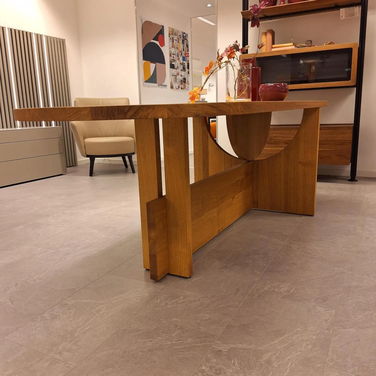 Tecta Esstische|Esstisch Lot Eiche Massiv Geölt