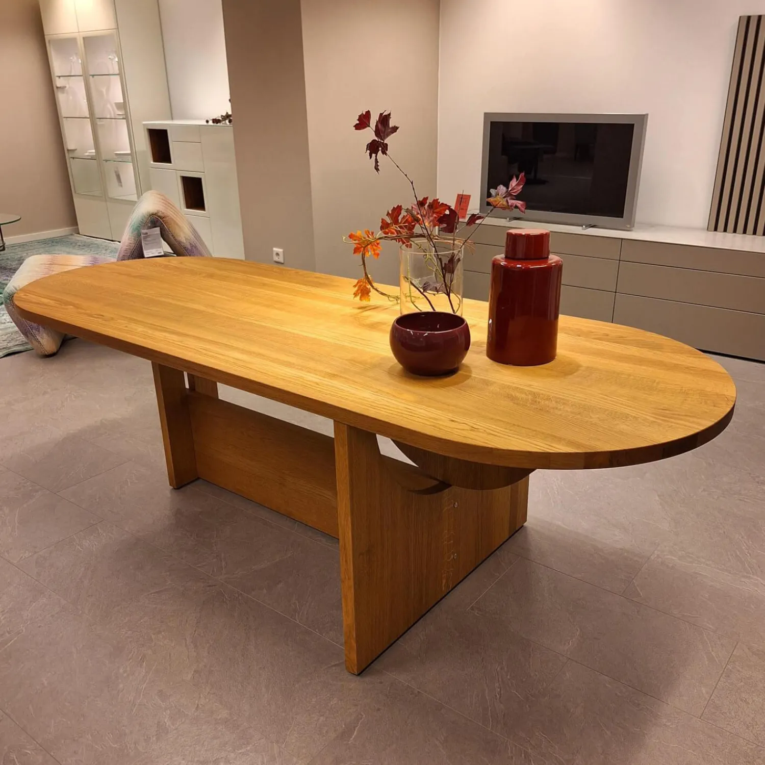 Tecta Esstische|Esstisch Lot Eiche Massiv Geölt