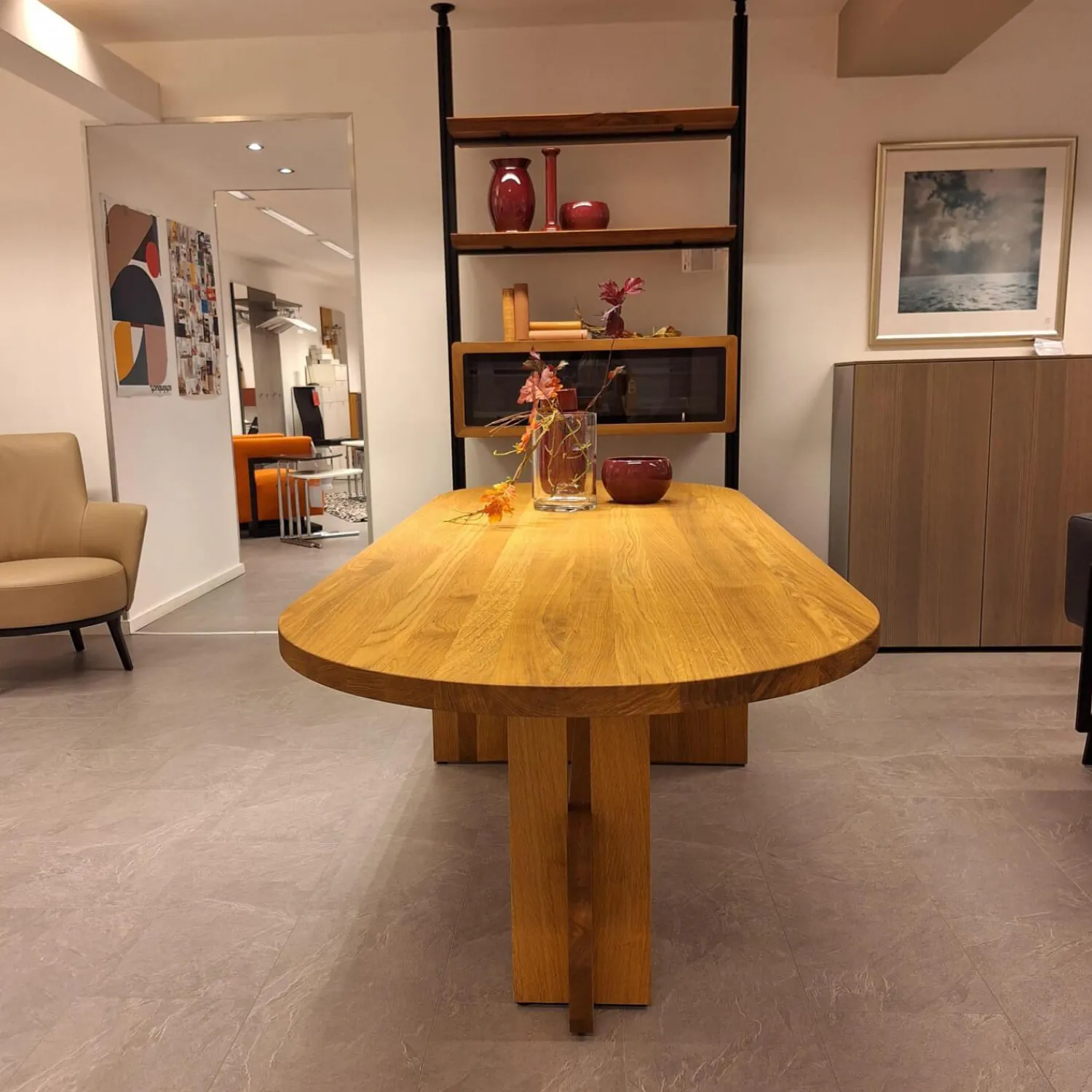 Tecta Esstische|Esstisch Lot Eiche Massiv Geölt