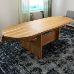 Tecta Esstische|Esstisch Lot Eiche Massiv Geölt Mit Klappfunktion