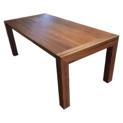 Wimmer Esstische|Esstisch Lyss Nussbaum Massiv Rustikal Geölt Ausklappbar Ohne Stühle