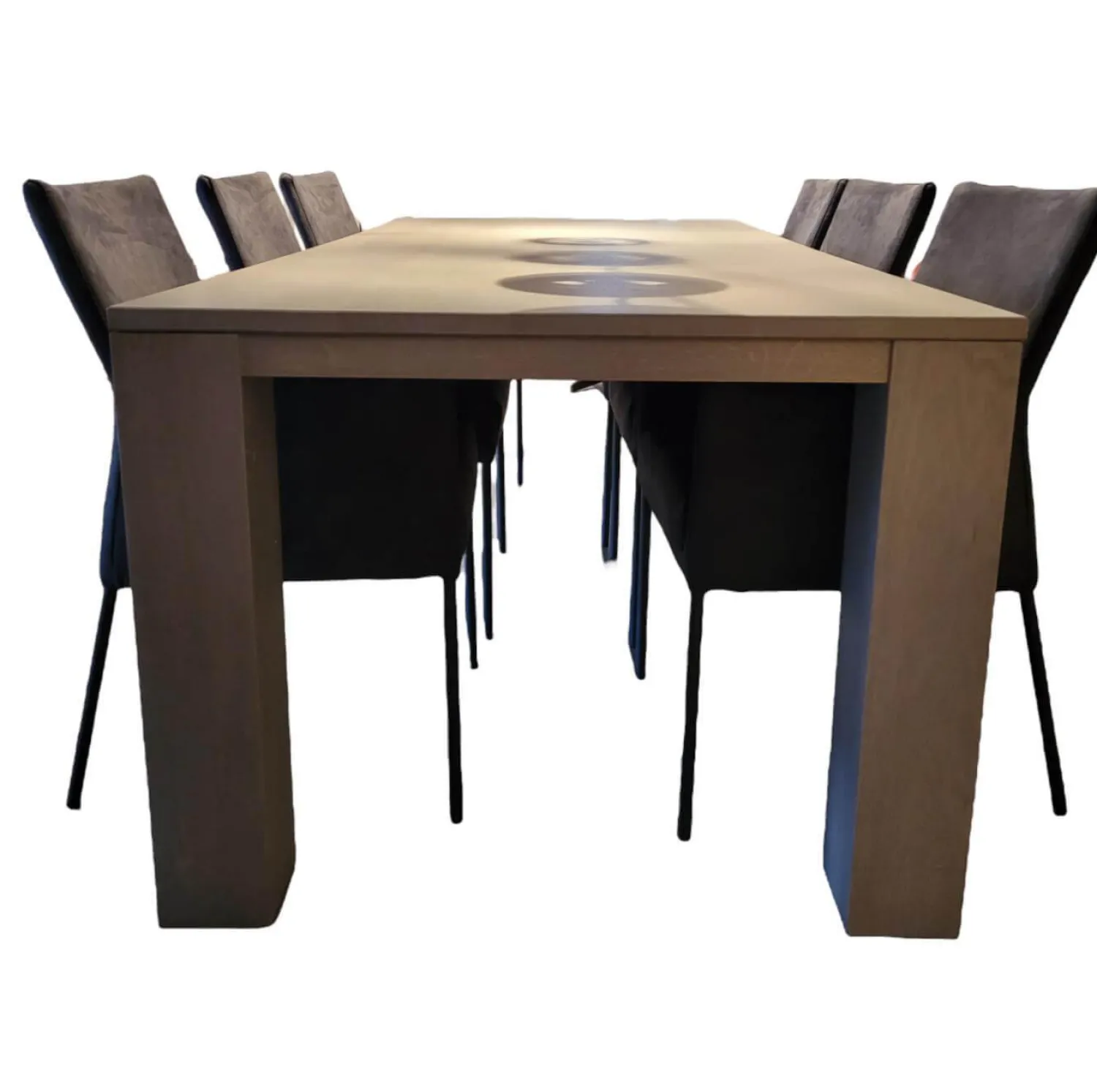 Probilex Esstische|Esstisch Markant Eiche Massiv Silver Grey Matt Lackiert