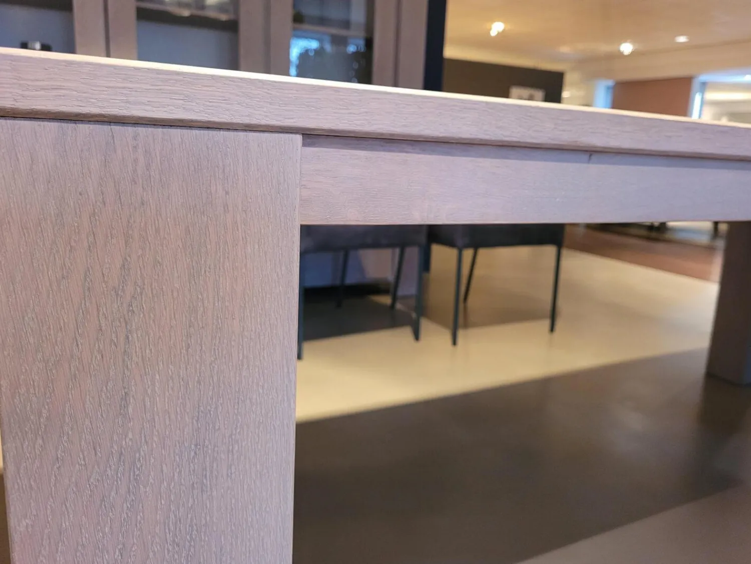 Probilex Esstische|Esstisch Markant Eiche Massiv Silver Grey Matt Lackiert