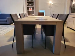 Probilex Esstische|Esstisch Markant Eiche Massiv Silver Grey Matt Lackiert