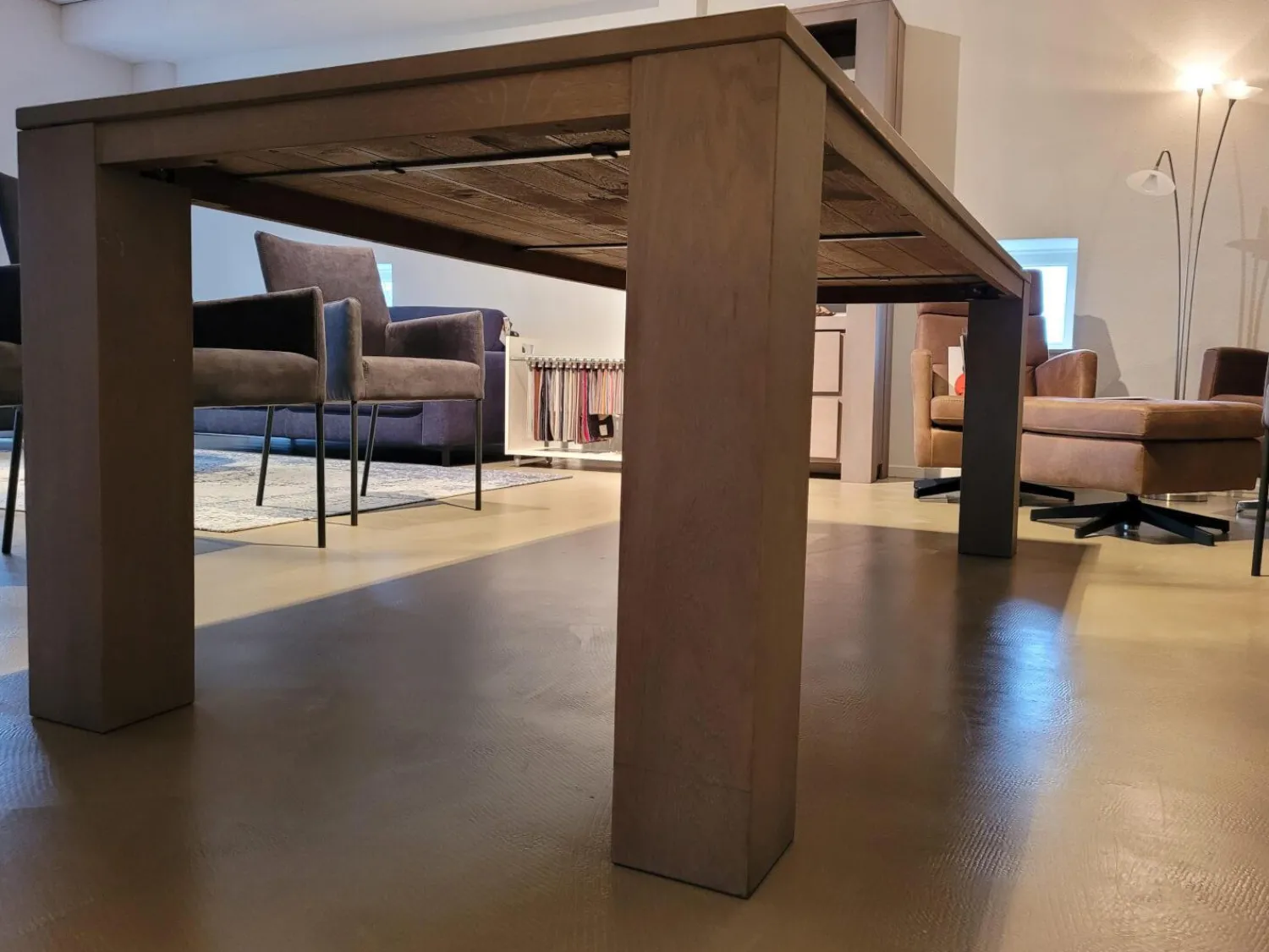 Probilex Esstische|Esstisch Markant Eiche Massiv Silver Grey Matt Lackiert