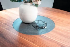 Team 7 Esstische|Esstisch Miró TKMI16 Nussbaum Natur Geölt Drehteller Keramik Basalt Black MP