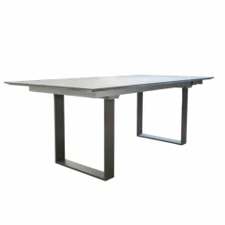 Bacher Esstische|Esstisch Mirado Ausziehbar Tischplatte Fenix Grigio Londra Grau Gestell Grau Matt