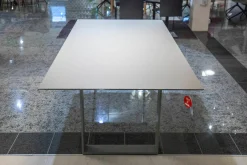 Bacher Esstische|Esstisch Mirado Ausziehbar Tischplatte Fenix Grigio Londra Grau Gestell Grau Matt