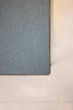 B&B Italia Esstische|Esstisch Mirto Platte Eiche Schwarz Gebürstet Gestell Schwarz Verchromt Lackiert