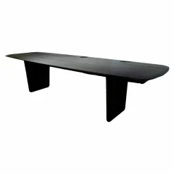 Baxter Esstische|Esstisch Nairobi Eschenholz Massiv Sandgestrahlt Mattschwarz