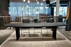 Baxter Esstische|Esstisch Nairobi Eschenholz Massiv Sandgestrahlt Mattschwarz