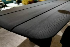 Baxter Esstische|Esstisch Nairobi Eschenholz Massiv Sandgestrahlt Mattschwarz