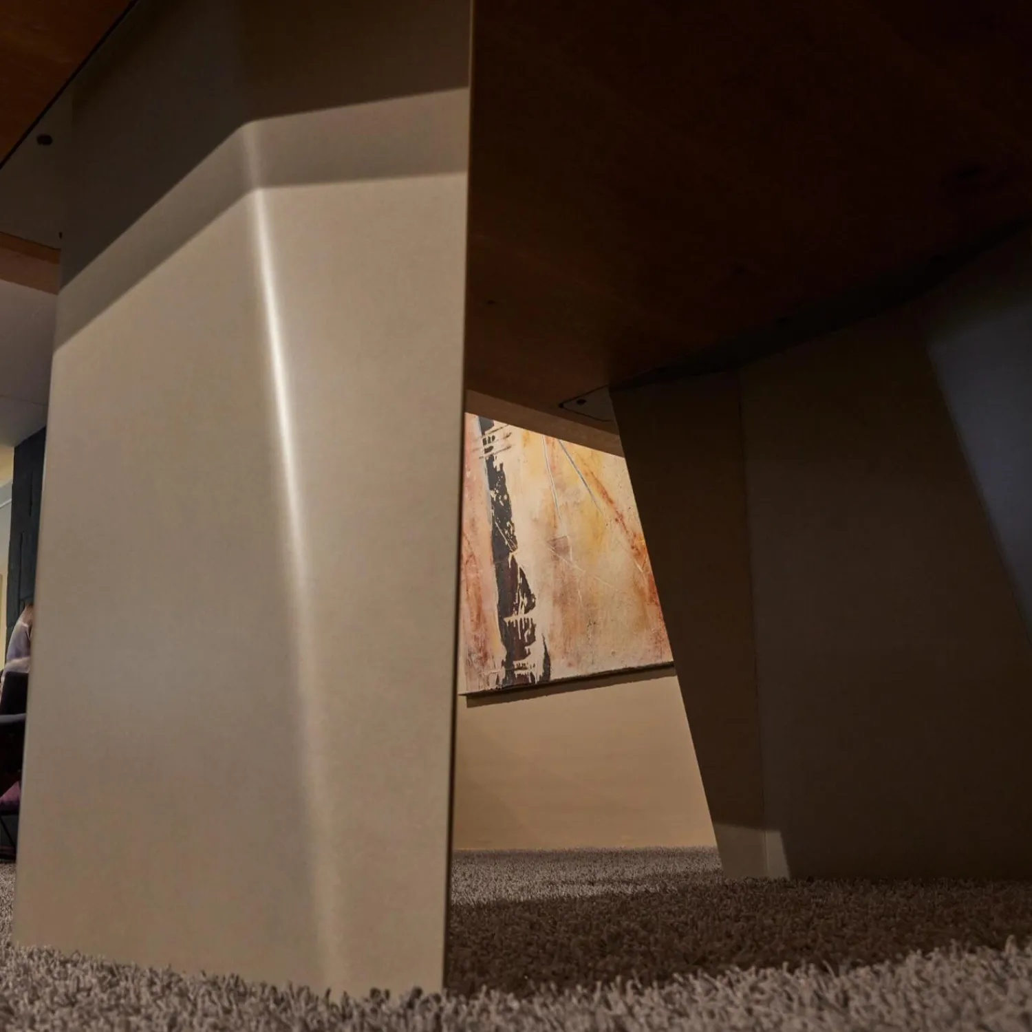 Girsberger Esstische|Esstisch Onda Asteiche Wild Wangenfuß Stahl Pulverbeschichtet