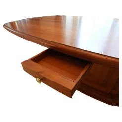 Baur Esstische|Esstisch Oval Bootsform Unikat Kirschbaum Mit Tür im Sockel