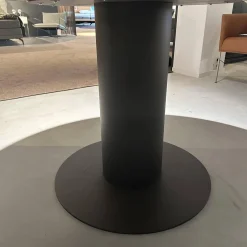 Bert Plantagie Esstische|Esstisch Oval Platte Nuss Knorrig Heel Geölt Gestell Schwarz Fein Struktur