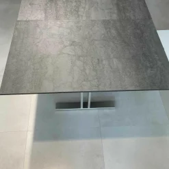 Ronald Schmitt Design Esstische|Esstisch P 4810/E Tisch Keramik Zement Anthrazit Ausziehbar