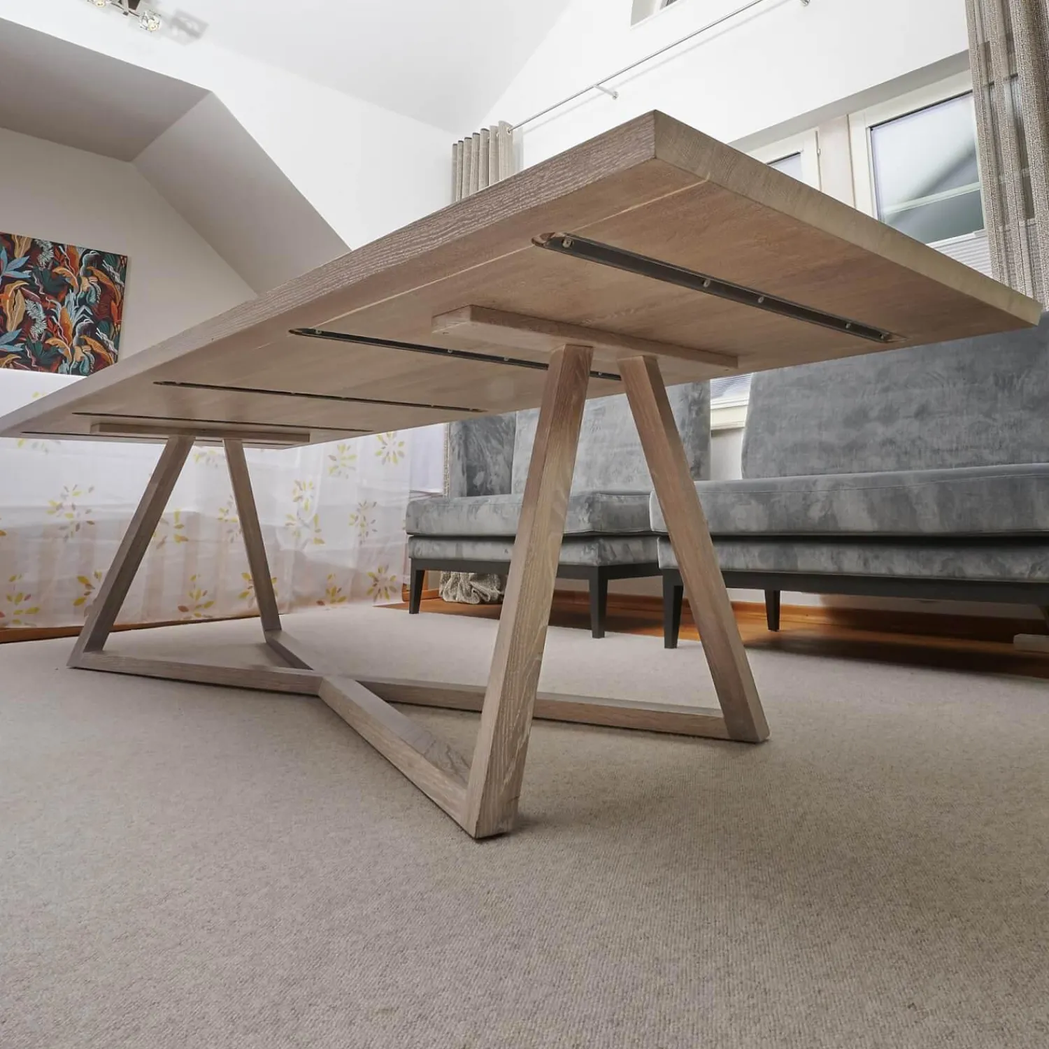 Bielefelder Werkstätten Esstische|Esstisch Polo Dining Eiche Pure Natural Grau Geräuchert Geölt