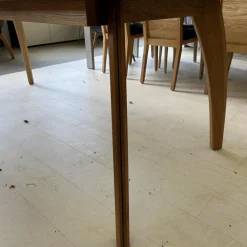 Scholtissek Esstische|Esstisch Rasant Knorrige Eiche Natur Geölt Äste Mit Harz Ausgegossen Inklusive Auszug