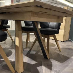 Hartmann Esstische|Esstisch Runa 8410 Kerneiche Natur Massiv Oberfläche Gebürstet Inklusive Kopfauszüge Ohne Stühle