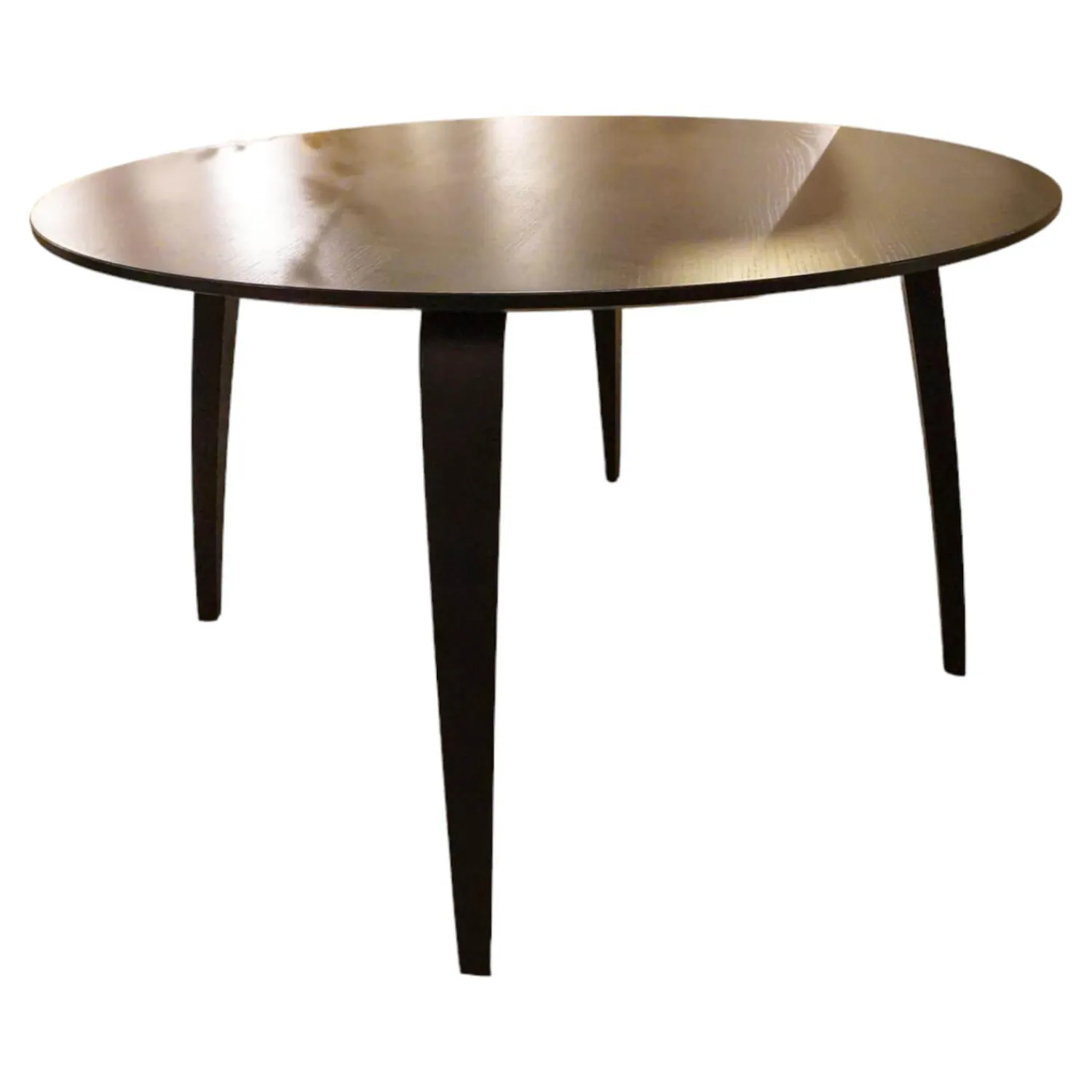 Gubi Esstische|Esstisch Rund 10021 Eiche Schwarz Gebeizt