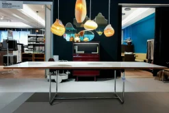 Thonet Esstische|Esstisch S 1072 Tischplatte Nussbaum Geölt Gestell Stahlrohr Ausziehbar