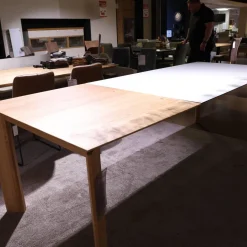 Global Esstische|Esstisch Salamanca 3240 4 Wildeiche Massiv Tischplatte Mattglas Ausziehbar